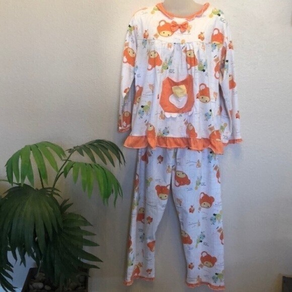 VINTAGE 2 piece Pajama Set Size Large - Picture 2 of 13